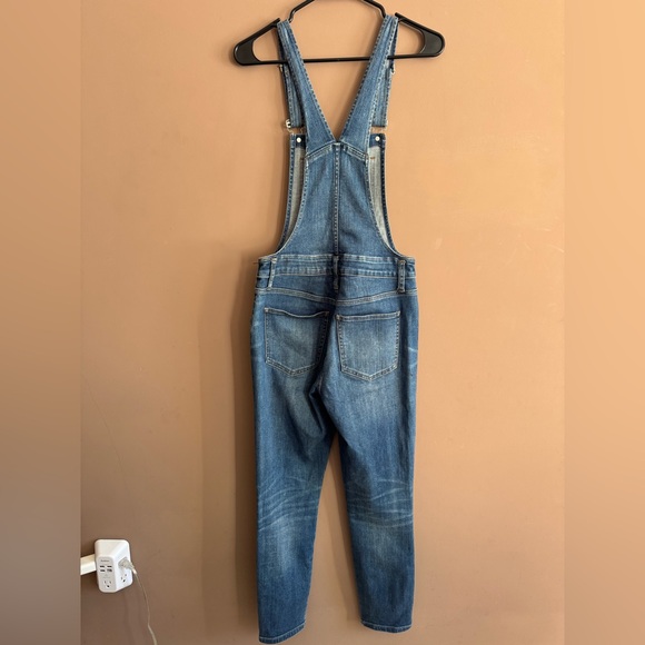 Madewell Light Blue Distressed Denim Overalls - Picture 2 of 9